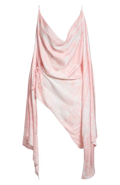 Balmain Balmain Foulard Print Open Shoulder Top