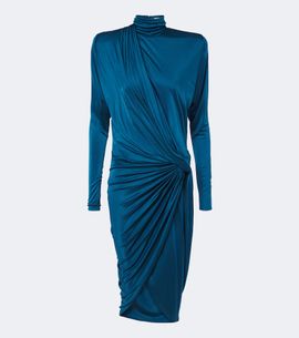 Balmain Balmain Gathered jersey midi dress