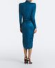Balmain Balmain Gathered jersey midi dress - 5