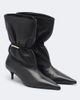 Balmain Balmain Gathered leather ankle boots - 1