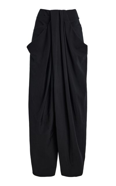 Balmain Balmain Grain de Poudre Wool Loose Pants