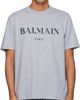 BALMAIN BALMAIN Gray 'Balmain' Print T-shirt - 1