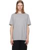 BALMAIN BALMAIN Gray Embroidered 'Balmain Paris' T-shirt - 1