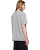 BALMAIN BALMAIN Gray Embroidered 'Balmain Paris' T-shirt - 3