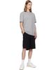 BALMAIN BALMAIN Gray Embroidered 'Balmain Paris' T-shirt - 4