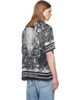BALMAIN BALMAIN Gray Printed Foulard Pyjama Shirt - 3