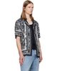 BALMAIN BALMAIN Gray Printed Foulard Pyjama Shirt - 4