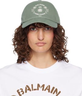 BALMAIN BALMAIN Green 'Balmain Paris' Cap