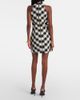 Balmain Balmain Halterneck cotton-blend tweed minidress - 3