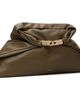 BALMAIN BALMAIN Khaki 'Dinner At 8' Medium Smooth Leather Clutch - 2