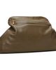 BALMAIN BALMAIN Khaki 'Dinner At 8' Medium Smooth Leather Clutch - 3