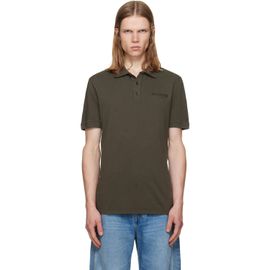 BALMAIN BALMAIN Khaki Small Vintage Embroidery Slim Fit Polo