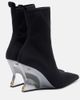 Balmain Balmain Knitted wedge ankle boots - 3