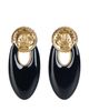 Balmain Balmain Lacquered Brass Organic Earrings with Crystals - 3