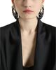 Balmain Balmain Lacquered Brass Organic Earrings with Crystals - 4