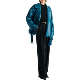 Balmain Balmain Lambskin leather biker jacket