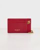 Balmain Balmain Lambskin Pulse Chain Card Holder Rouge Carmin One - 2