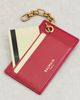 Balmain Balmain Lambskin Pulse Chain Card Holder Rouge Carmin One - 5