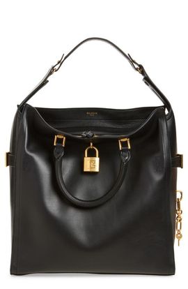 Balmain Balmain Large Pulse Waxy Calfskin Tote