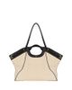 Balmain Balmain Large Tote in Smooth Leather and Canvas - 1