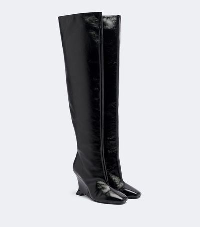 Balmain Balmain Leather over-the-knee boots