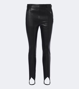 Balmain Balmain Leather stirrup leggings