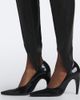 Balmain Balmain Leather stirrup leggings - 4
