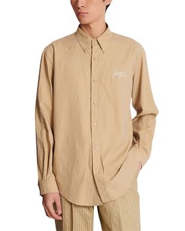 Balmain Balmain Logo Oxford Button Shirt