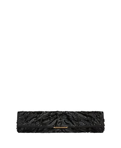 Balmain Balmain Long Clutch Bag in Embroidered Satin