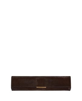 Balmain Balmain Long Clutch Bag in Pony-Effect Leather