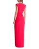 Balmain Balmain Long Crepe Dress with Embellished Detail - 4