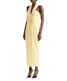 Balmain Balmain Long Dress with Belt