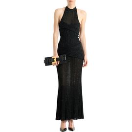 Balmain Balmain Long Fléchage knit dress