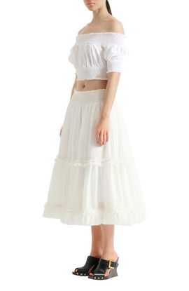 Balmain Balmain Long gathered skirt