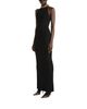 Balmain Balmain Long Milano Jersey Dress with Embroidery - 4