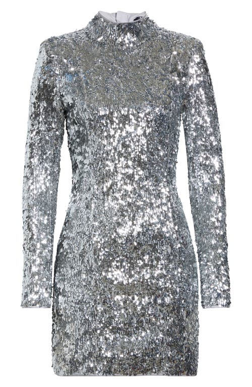 Balmain Balmain Long Sleeve Sequin Minidress