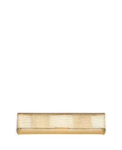 Balmain Balmain Long Textured Leather Clutch