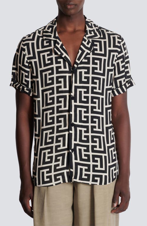 Balmain Balmain Macro Monogram Pajama Shirt