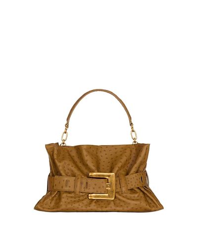 Balmain Balmain Medium Anthem Bag in Embossed Calfskin