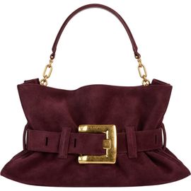 Balmain Balmain Medium Anthem suede leather bag