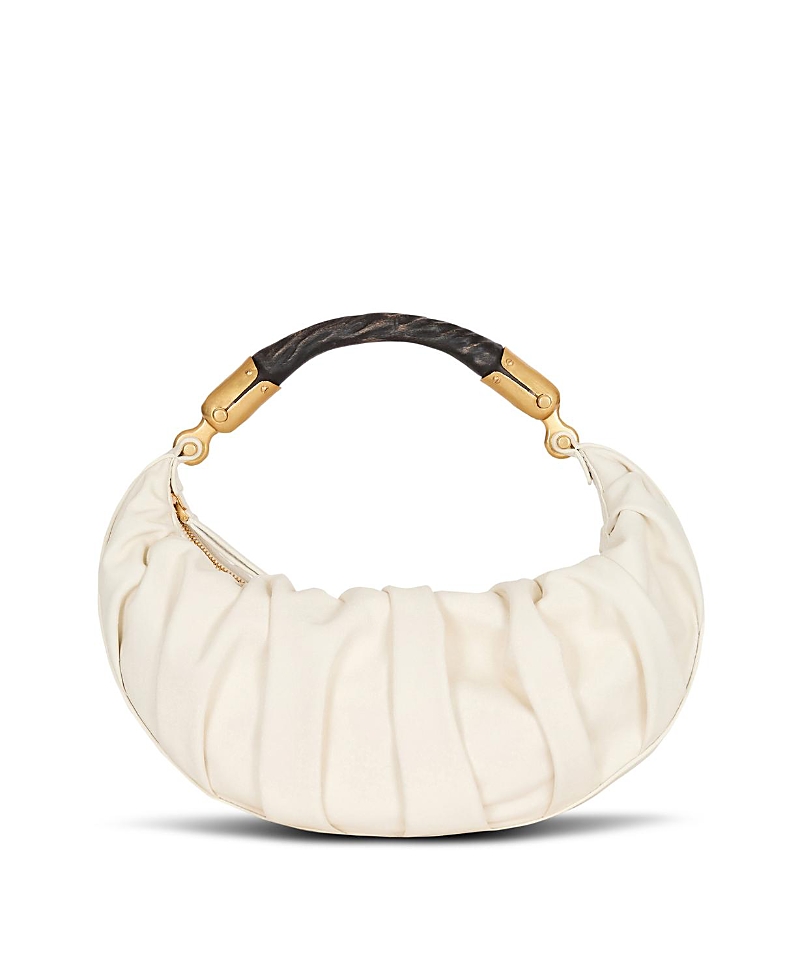 Balmain Balmain Medium Ebene Bag In Calfskin Leather