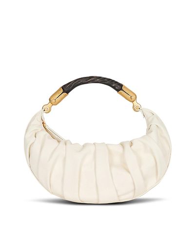 Balmain Balmain Medium Ebene Bag In Calfskin Leather