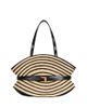 Balmain Balmain Medium Shuffle Bag in Smooth Leather and Two-Tone Raffia - 1