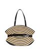 Balmain Balmain Medium Shuffle Bag in Smooth Leather and Two-Tone Raffia - 3