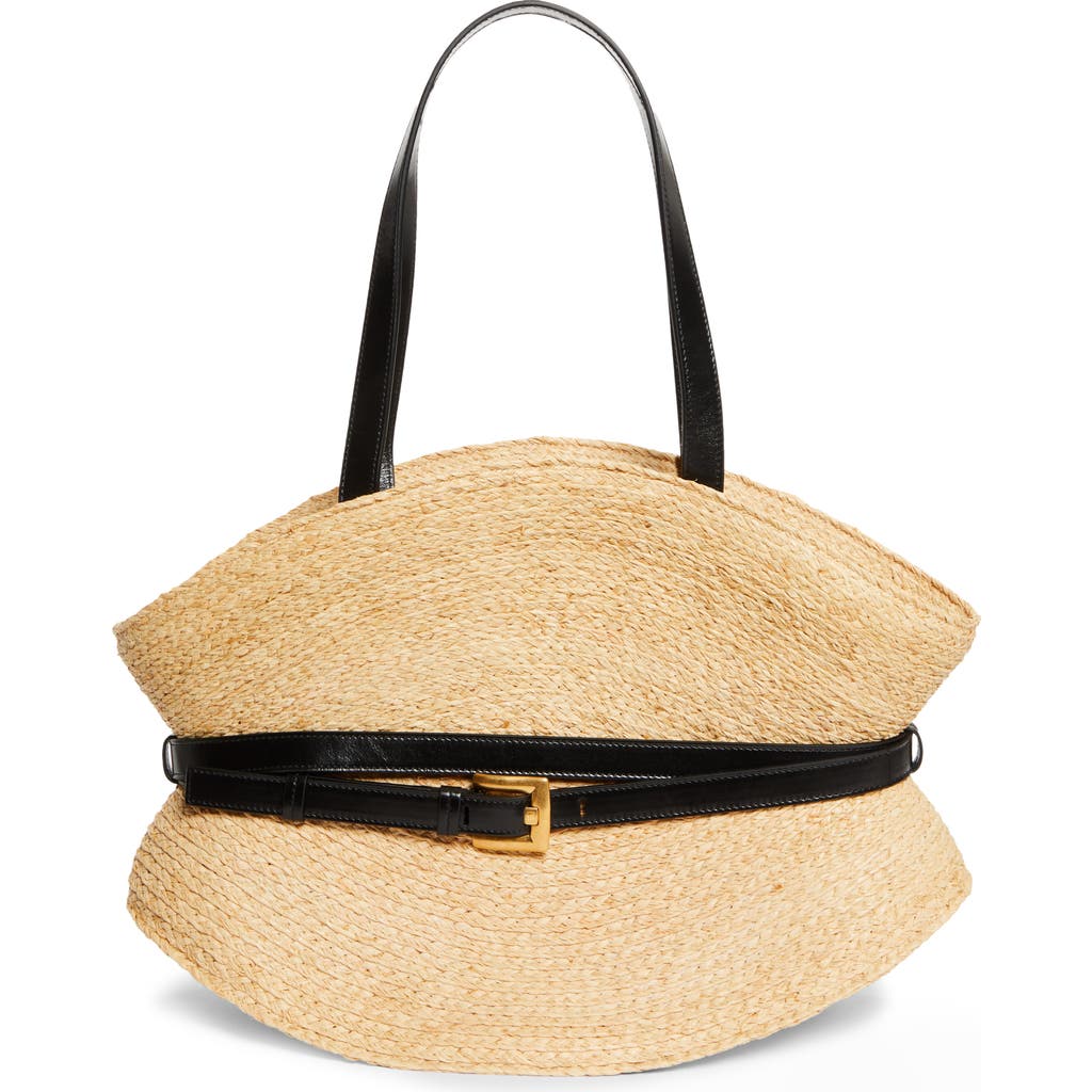 Balmain Balmain Medium Shuffle Raffia Tote