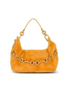 Balmain Balmain Medium Sync Bag In Shearling