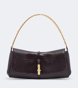 Balmain Balmain Metropolis croc-effect leather shoulder bag