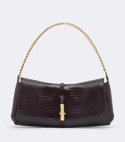 Balmain Balmain Metropolis croc-effect leather shoulder bag