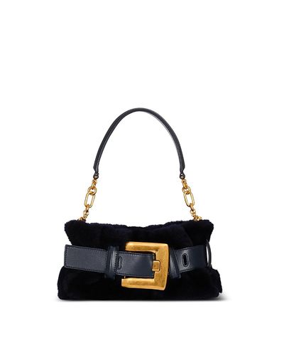 Balmain Balmain Mini Anthem Bag in Shearling