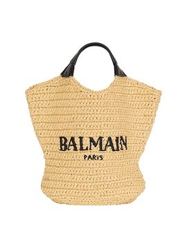 Balmain Balmain Mini Balmain Crochet Tote Bag